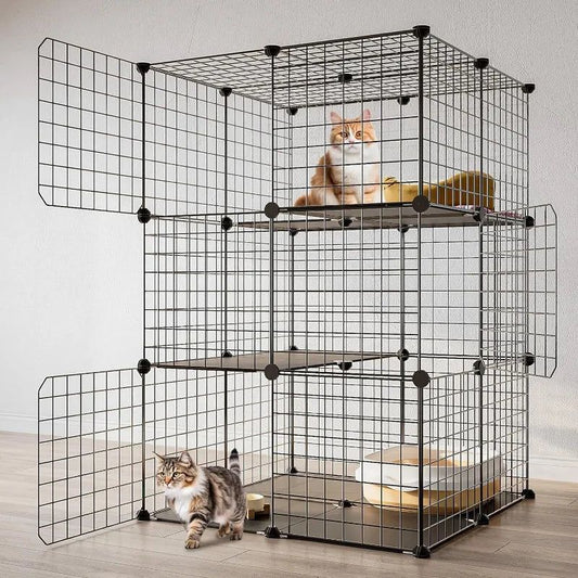 Cage pour chats à 3 niveaux - Loufdingue.com - Cage pour chats à 3 niveaux - Loufdingue.com - Cage pour chats à 3 niveaux - Loufdingue.com 