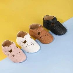 Chaussures en cuir véritable à semelle souple pour bébé - Loufdingue.com - Chaussures en cuir véritable à semelle souple pour bébé - Loufdingue.com -  -  