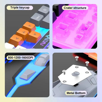Clavier à Membrane et combinaison de souris types d'éclairage coloré jeu. Pour Windows et IOS - Loufdingue.com - Clavier à Membrane et combinaison de souris types d'éclairage coloré jeu. Pour Windows et IOS - Loufdingue.com -  -  