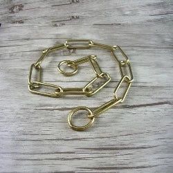 Collier étrangleur en forme d'anneau pour chien, chaîne en cuivre - Loufdingue.com - Collier étrangleur en forme d'anneau pour chien, chaîne en cuivre - Loufdingue.com -  -  