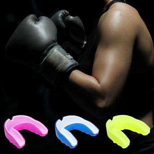 1PC adulte enfants Silicone Football professionnel Rugby dents Protection protège-dents boxe gomme bouclier gants de boxe accessoires