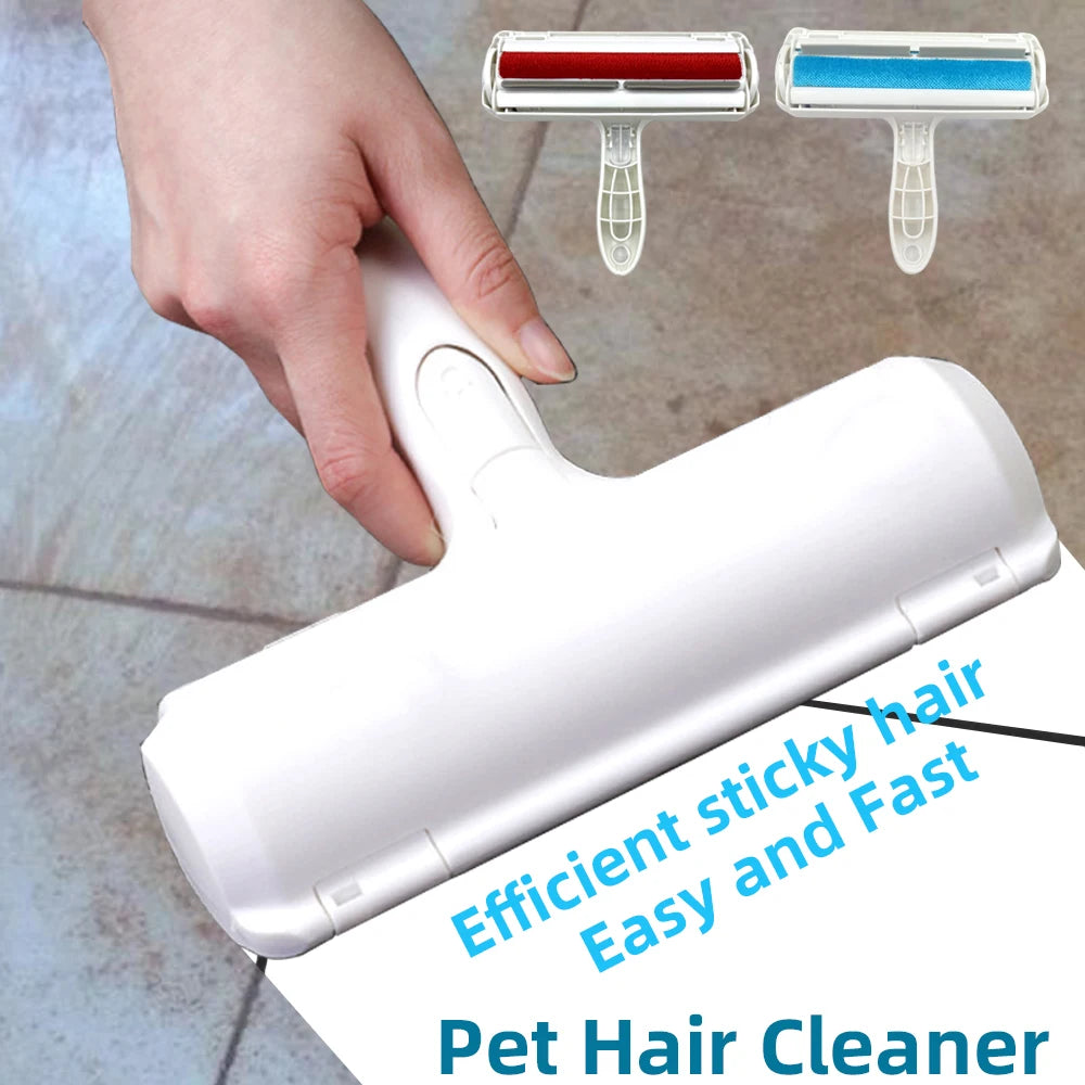 Rouleau anti-peluches pour poils d'animaux, brosse à 2 voies, outil de nettoyage, pratique et efficace