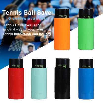 Tennis Ball Saver – Stockage de balles de tennis sous pression qui maintient les balles rebondissantes comme neuves.