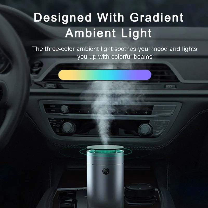 Baseus – diffuseur de voiture, humidificateur, purificateur d'air automatique, désodorisant avec lumière LED