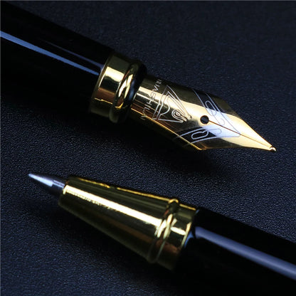 Stylo plume gravé personnalisé avec texte doré, stylo à bille d'écriture.
