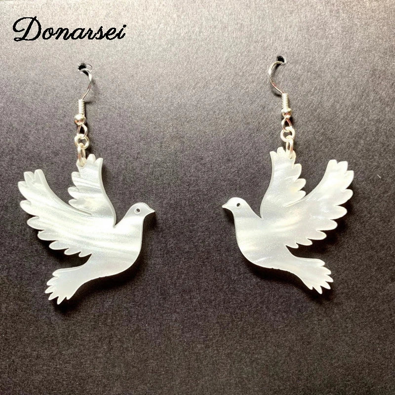 Boucles d'Oreilles Colombe de la Paix