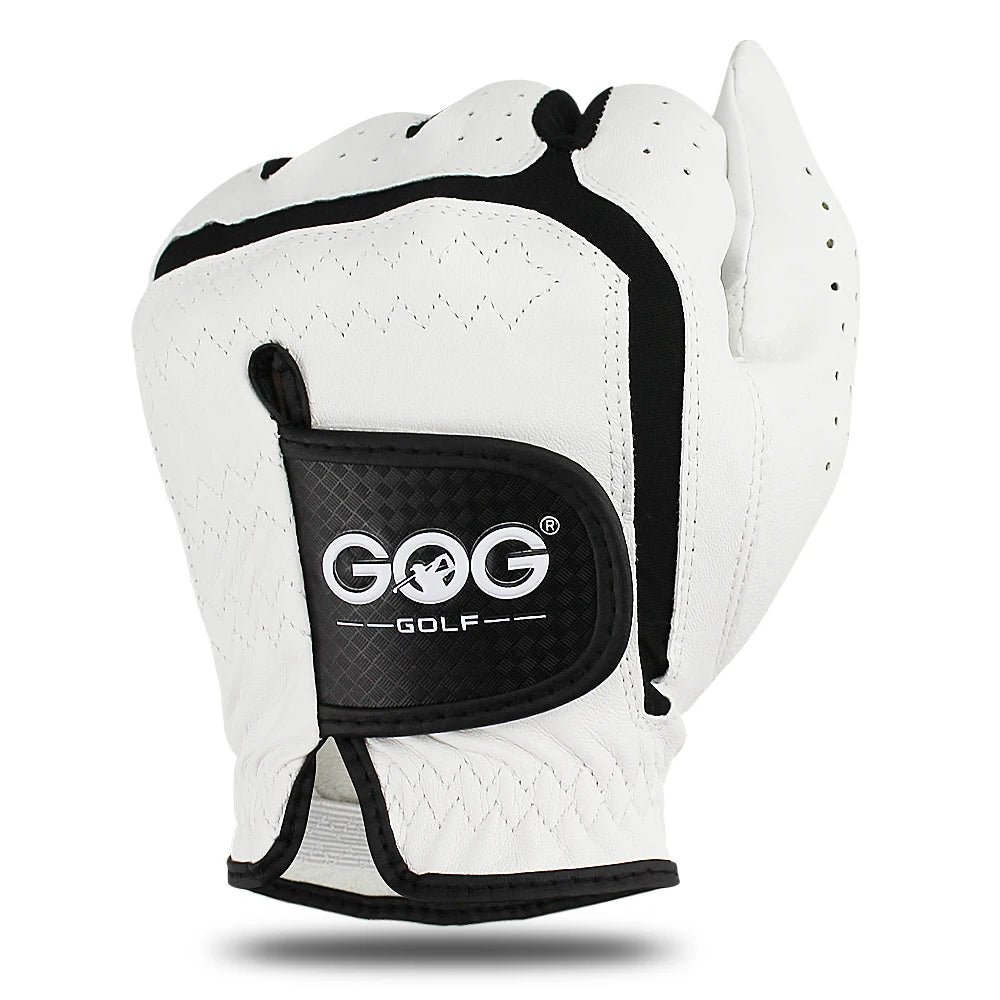 GOG – gant de Golf en cuir de mouton véritable pour hommes, blanc, respirant, pour golfeur, 1 pièce, nouveau