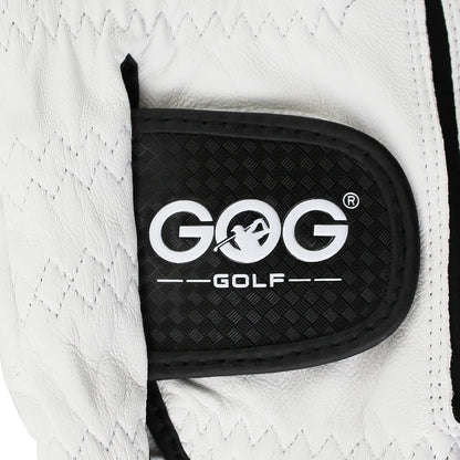GOG – gant de Golf en cuir de mouton véritable pour hommes, blanc, respirant, pour golfeur, 1 pièce, nouveau