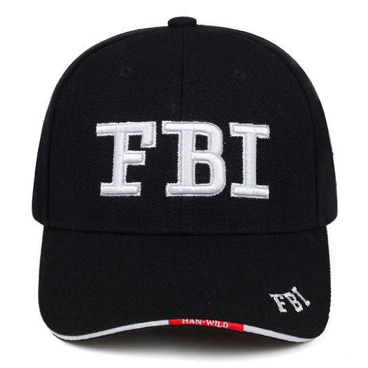 Casquette de Baseball unisexe ajustable avec lettres du FBI brodées, casquette décontractée d'extérieur