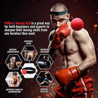 Balles de boxe réflexes, avec bandeau, vitesse de frappe, compétences de combat et entraînement de Coordination œil-main
