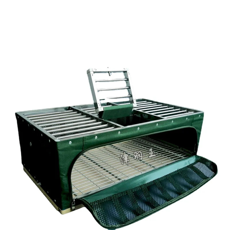 Cage de transport pliable en acier inoxydable pour pigeons : Entrainez vos pigeons en toute sécurité et facilité !