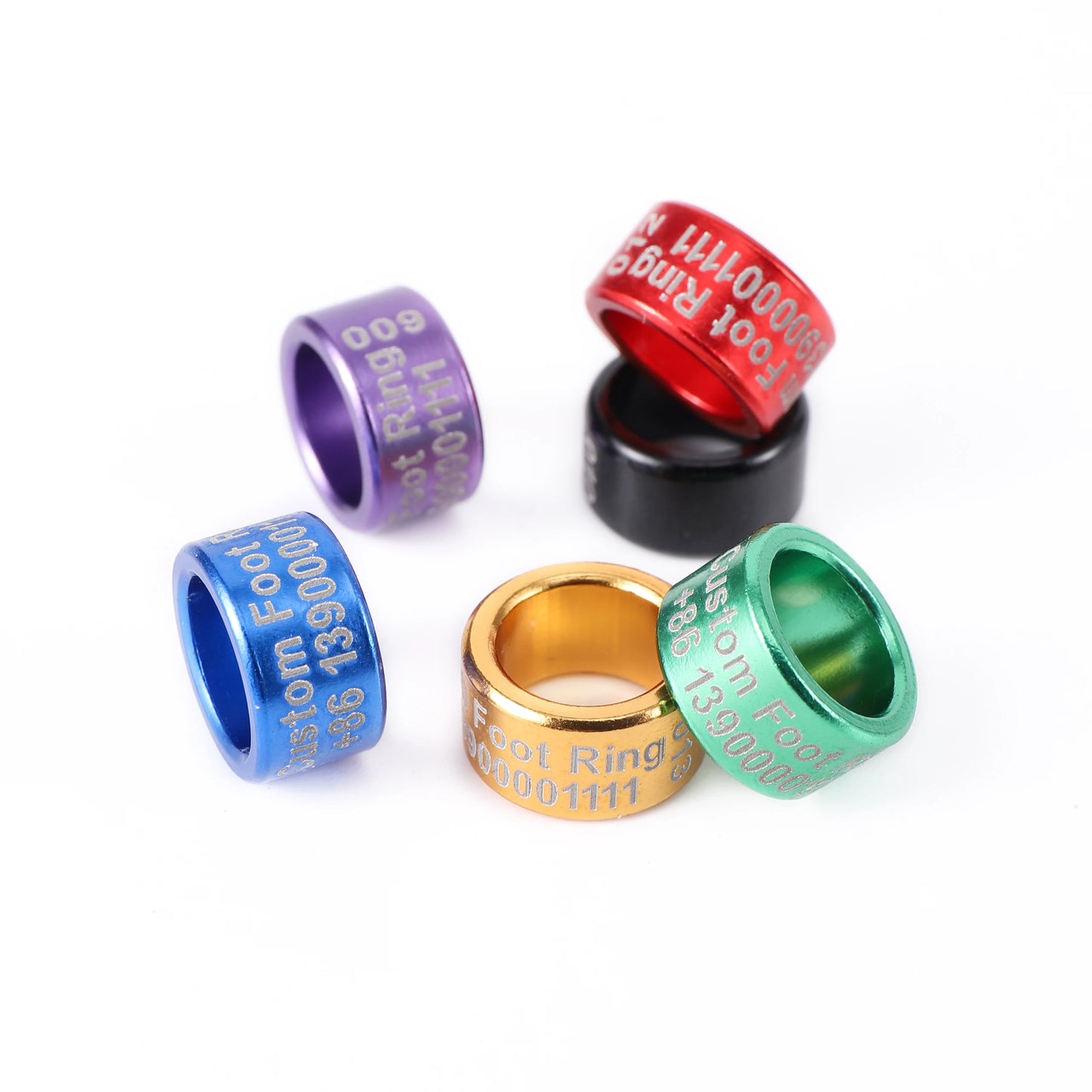 Personalized Address Rings for Pigeons 20pcs