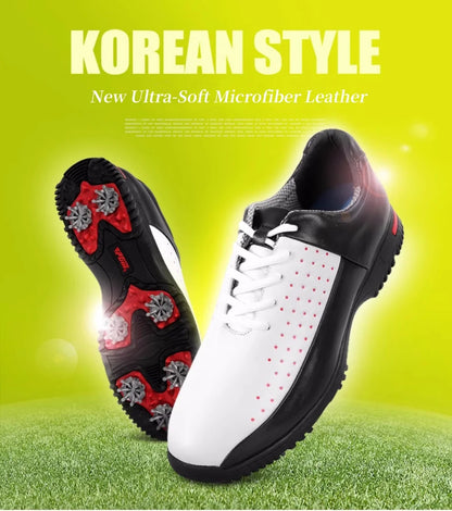 PGM chaussures de Golf hommes baskets activité agrafes semelle antidérapante Ultra fibre cuir imperméable