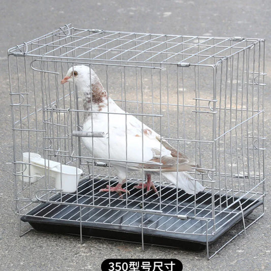 Gran Jaula Metálica Plegable para Palomas, Palomas y Pájaros: ¡Un Espacio Cómodo y Portátil para Tus Animales Emplumados!