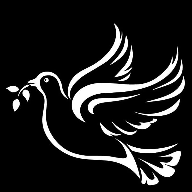 Give your car a touch of originality with this vinyl sticker representing a pigeon!