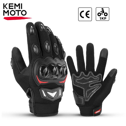 Gants de moto CE, gants d'équitation d'été, jointures dures, gants tactiques de moto pour écran tactile, pour Dirt Bike, Motocross ATV UTV