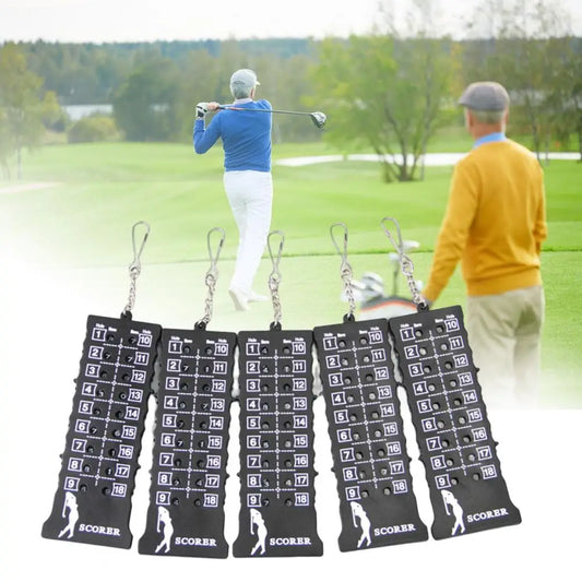 Compteur de cartes de score de Golf Portable en métal, compteur de courses de Golf indéformable, accessoire de Golf Anti-fissure