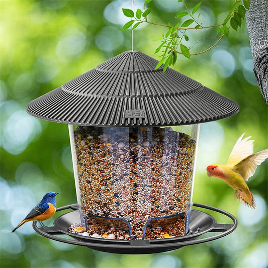 Mangeoire pour oiseaux en plein air, noix suspendue, support distributeur à trous multiples, récipient alimentaire