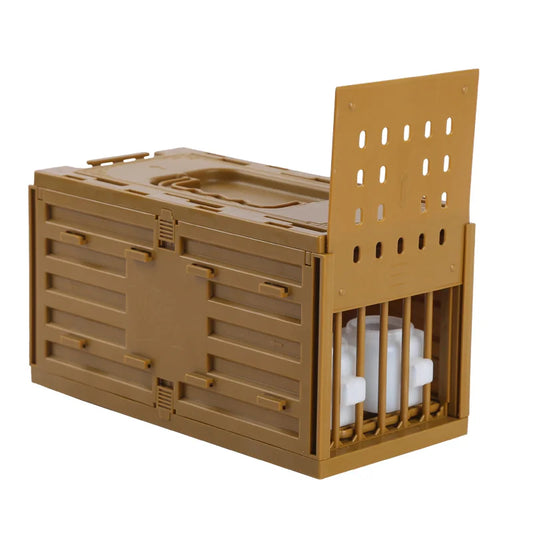 Rectangular plastic bird cage with removable grille: A comfortable and practical living space for your little birds!