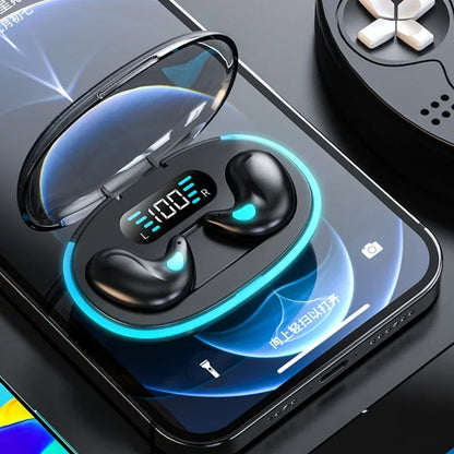 Écouteurs Bluetooth sans fil X55, Mini casque d'écoute pour le travail, TWS, stéréo, cachés, avec micro, appel HD, étanche