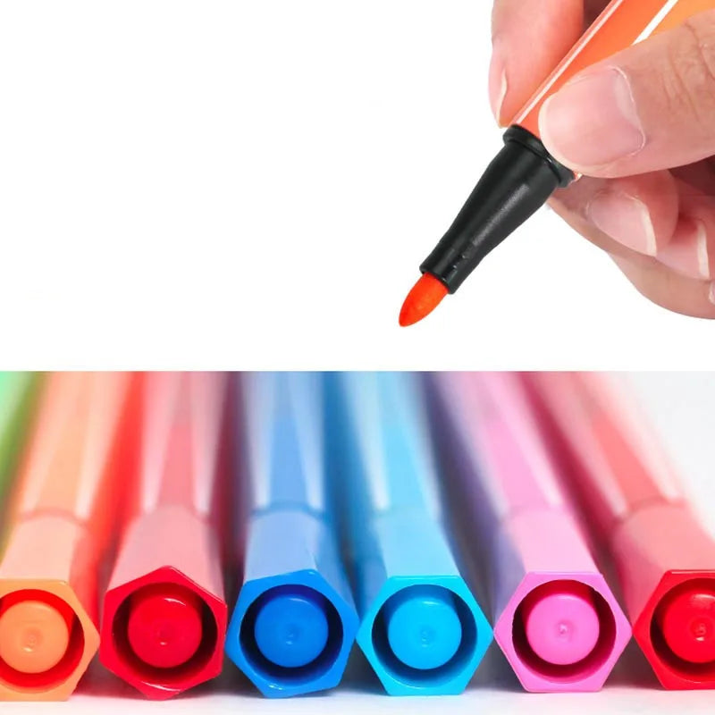 Crayon de couleur à l'eau, Non toxique pour enfants, 36/24/18/12, lavable, stylo à aquarelle