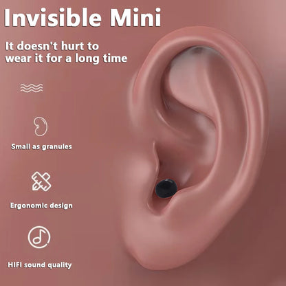 Casque Bluetooth sans fil Mini, Ultra petit, Invisible, haute qualité, sonore, réduction du bruit.