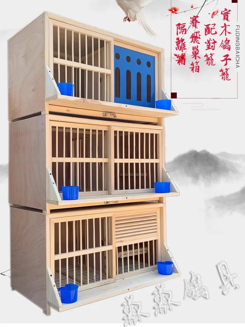 Wooden Pigeon Cage: A Comfortable and Spacious Shelter for Your Pigeons!