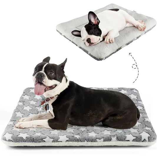 Tapis de lit épais en flanelle pour chiens, tapis de couchage, couverture chaude d'hiver, lit chaud, tapis doux pour chien de taille moyenne et grande, L-3XL