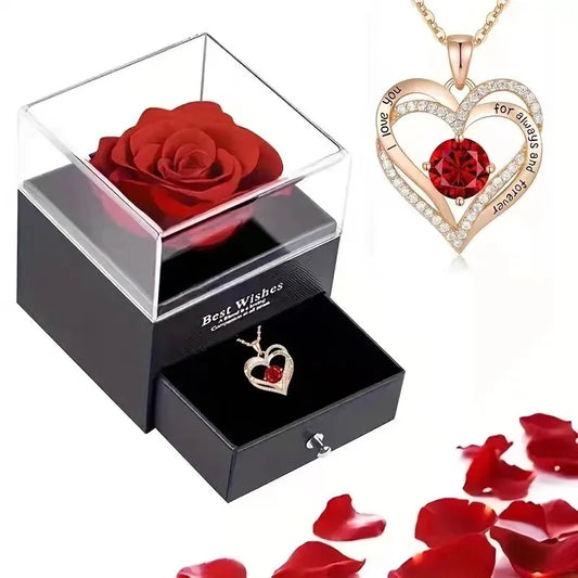 Fleur éternelle, fleur artificielle boîte-cadeau, boîte à bijoux model 2024