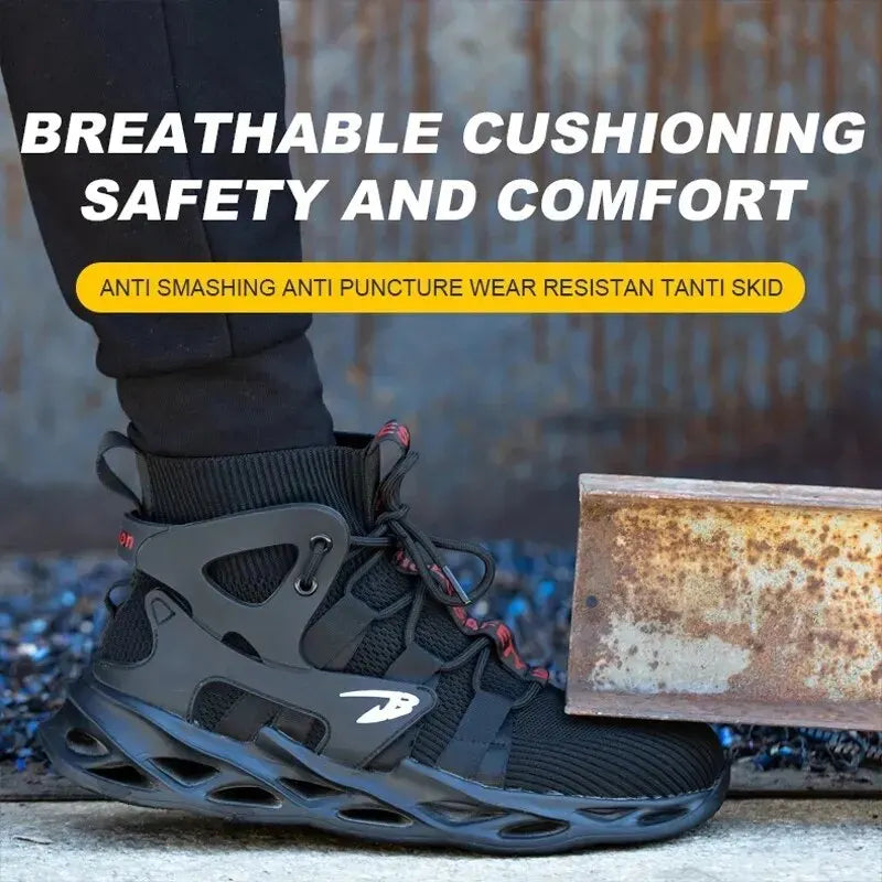 Chaussures de sécurité de travail anti-perforation, légères, bout en acier, bottes de sécurité indestructibles - Loufdingue.com - Chaussures de sécurité de travail anti-perforation, légères, bout en acier, bottes de sécurité indestructibles - Loufdingue.com -  -  