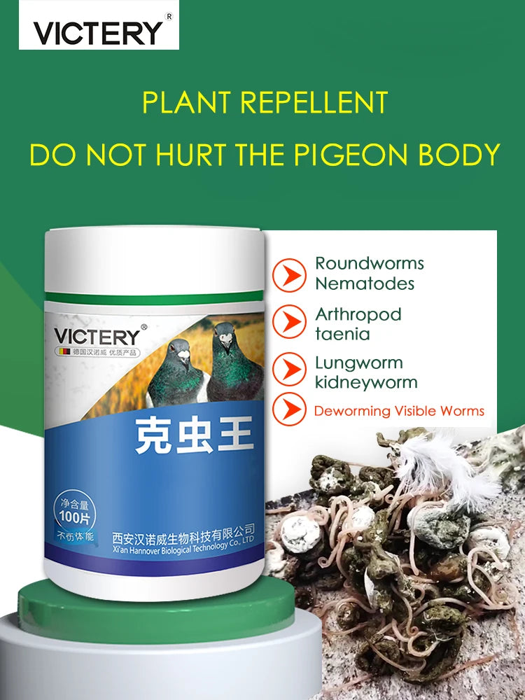 Worms, parasites and fatigue? Give your pigeons optimal health with this revolutionary anti-parasitic treatment!