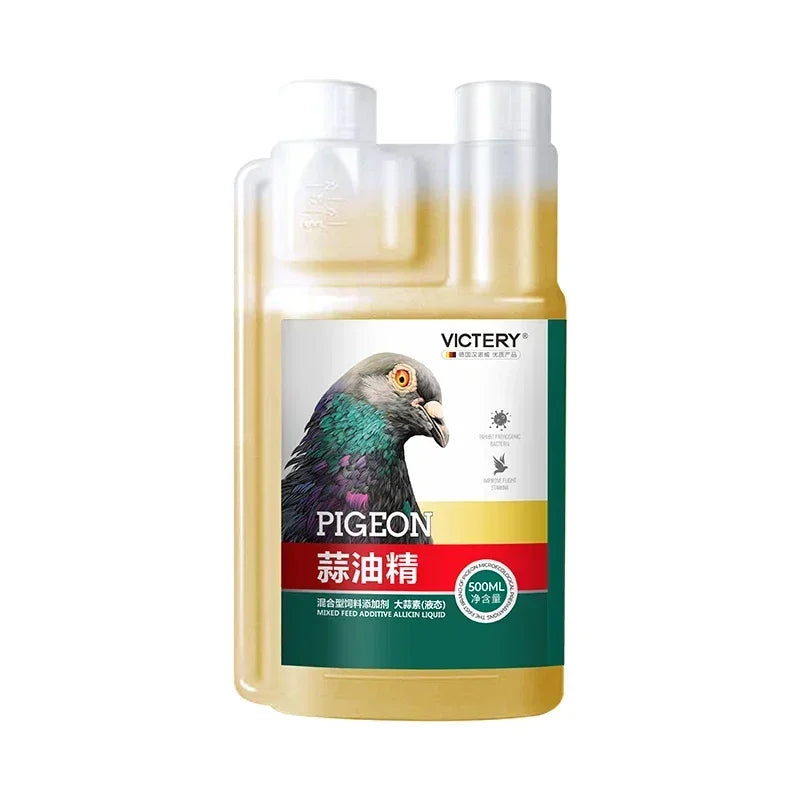 Huile d'ail pour pigeons voyageurs : La clé d'une santé intestinale optimale et de performances accrues 500 ml !