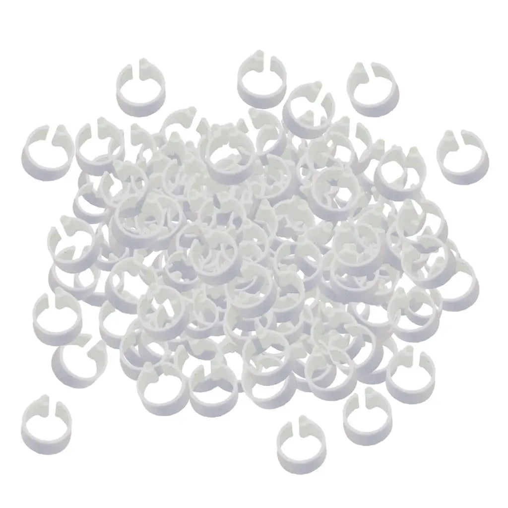 Racing Pigeon Rings - Identify Your Pigeons with Ease!, 100 Pieces, 8mm, Aluminum and Plastic