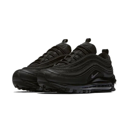 Nike Air Max 97 chaussures de course pour hommes et femmes noir Vintage classique résistant à l'usure unisexe noir