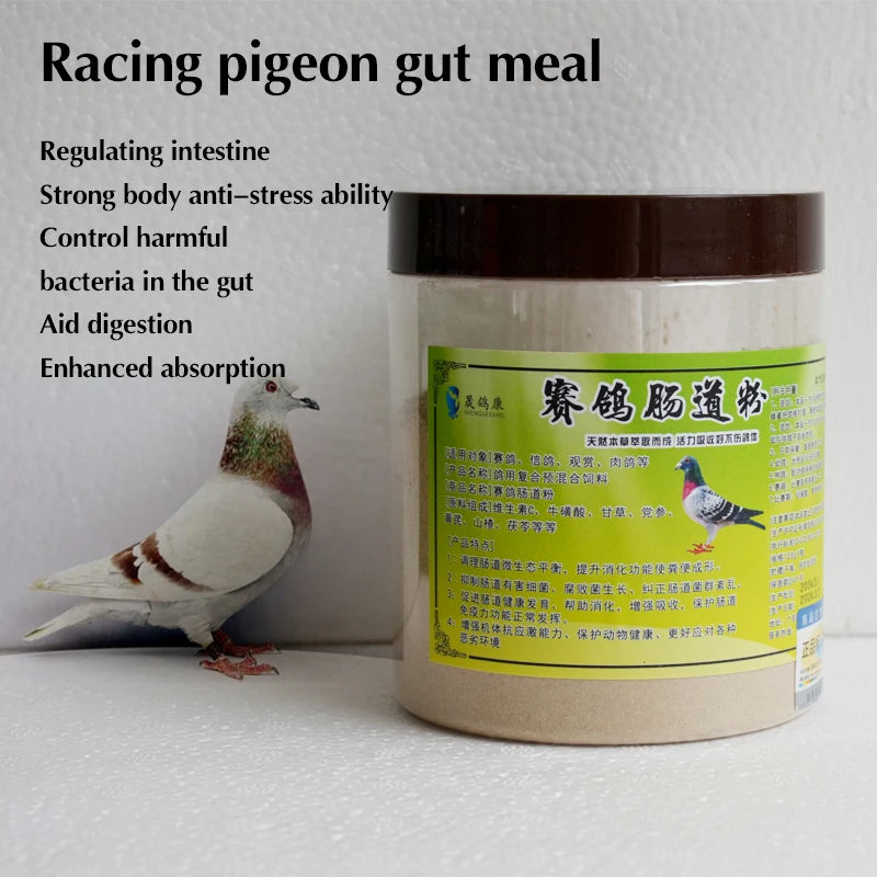 Optimize the performance of your racing pigeons with this revolutionary intestinal and respiratory powder!