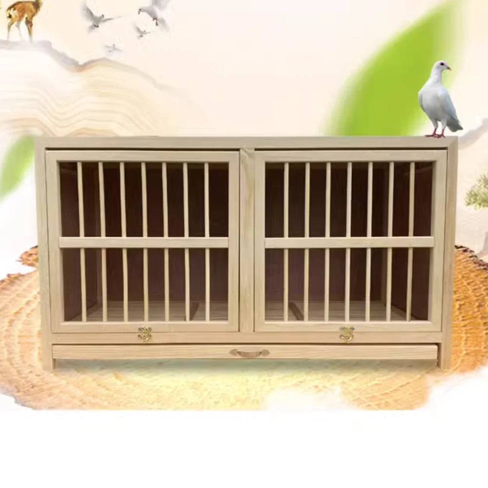 Cage à Pigeons en Bois : Un Refuge Confortable et Spacieux pour Vos Pigeons !