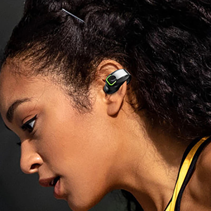 TWS Bluetooth 5.3 écouteurs, oreille pince sur casque sans fil, écouteurs avec Microphone