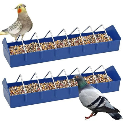 Mangeoire à pigeons épaissie amovible, résistante aux éclaboussures