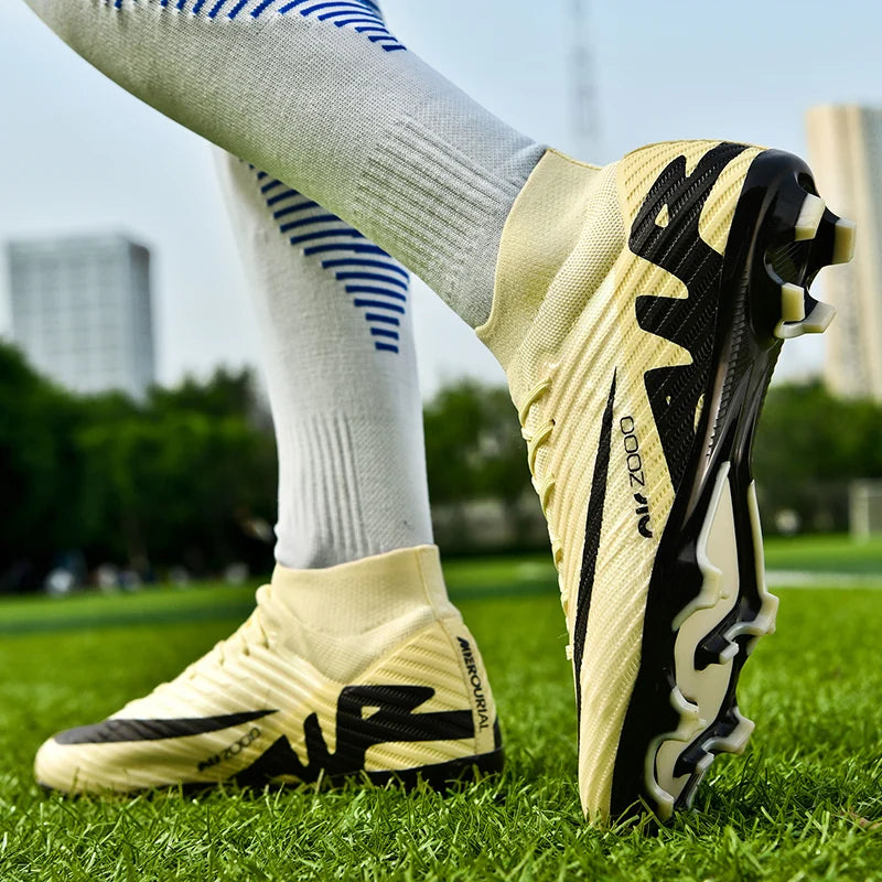 Chaussures de Football pour hommes crampons de Football sur gazon, ultralégers pour enfants baskets TF/FG bottes de Football d'entraînement, taille 34-45