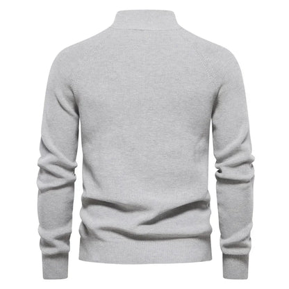 New Luxury Men's Golf Sweater Long Sleeve Round Neck Outdoor Casual Brand Pullover Fashion Brand Knitted Sweater Jacket