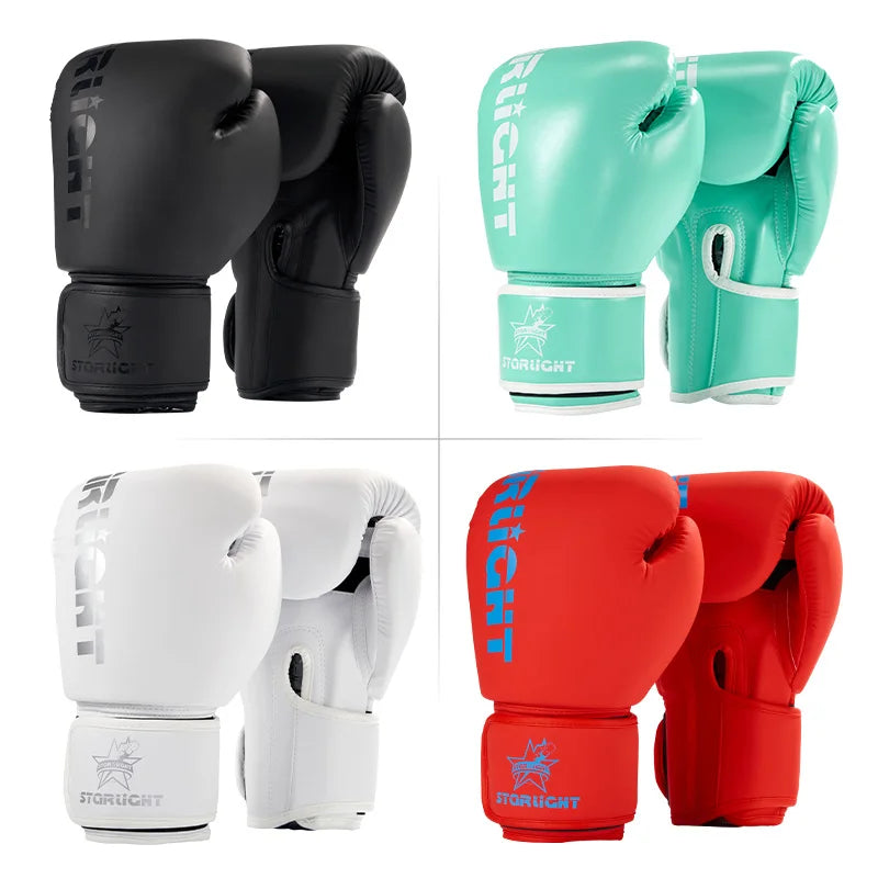 Nouveaux gants de boxe Pro pour femmes hommes, Sanda d'entraînement Taekwondo Muay Thai Combats, gants de Kickboxing