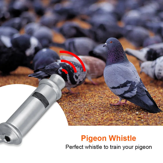 Outil d'entraînement comportemental de sifflet de pigeon ultrasonique en acier inoxydable