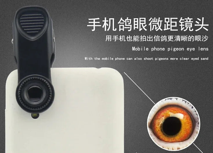 Découvrez les merveilles des yeux de vos pigeons avec cette loupe microscope photo !