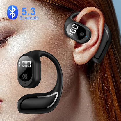 1pc-TWS Bluetooth 5.3 casque oreille crochet sans fil, écouteur HiFi stéréo réduction du bruit étanche