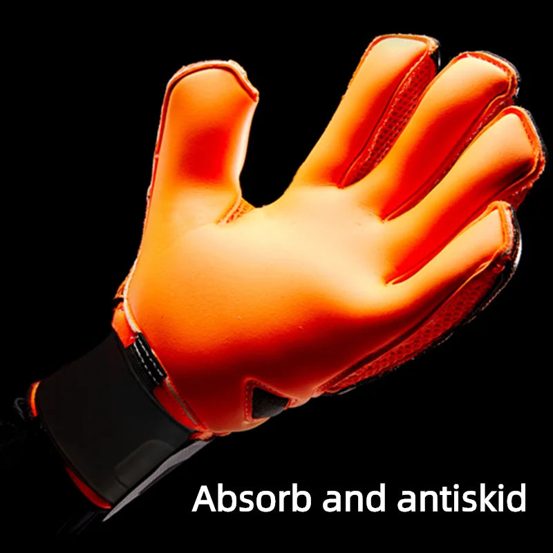 Gants de gardien de but de Football professionnel pour enfants et hommes, en Latex de 4mm avec Protection des doigts