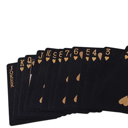 Couleur noir or jeu de cartes jeu de cartes groupe étanche Poker costume magique D magique paquet jeu de société cadeau Collection