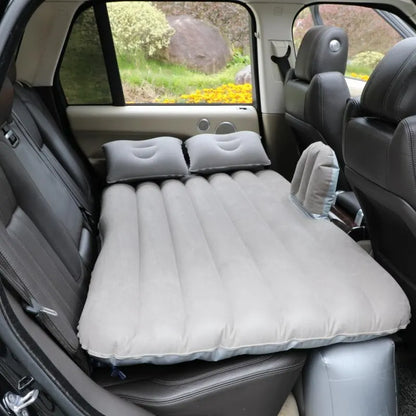 Lit gonflable de voiture en tissu environnemental floqué Ultra- doux, lit à coussin d'air, Portable et confortable.