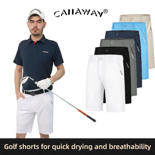 CAIIAWAV Golf hommes Shorts été rafraîchissant respirant confortable coton vêtements de sport