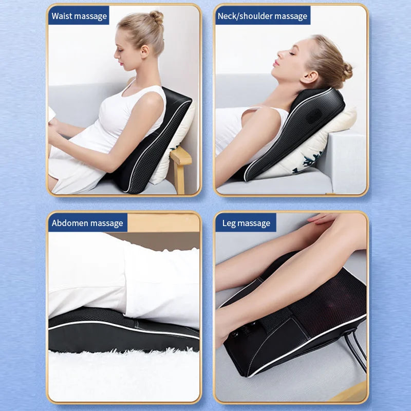 inkairui électrique Shiatsu tête cou Traction cervicale corps masseur voiture dos oreiller avec chauffage vibrant appareil de Massage