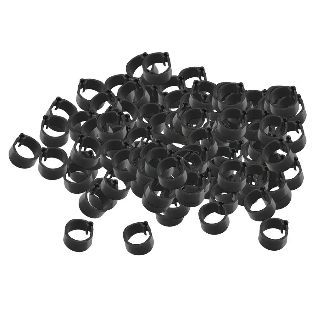 Racing Pigeon Rings - Identify Your Pigeons with Ease!, 100 Pieces, 8mm, Aluminum and Plastic